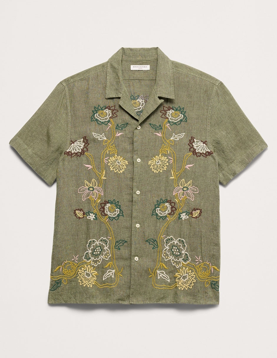 Camisa casual manga corta para hombre 3