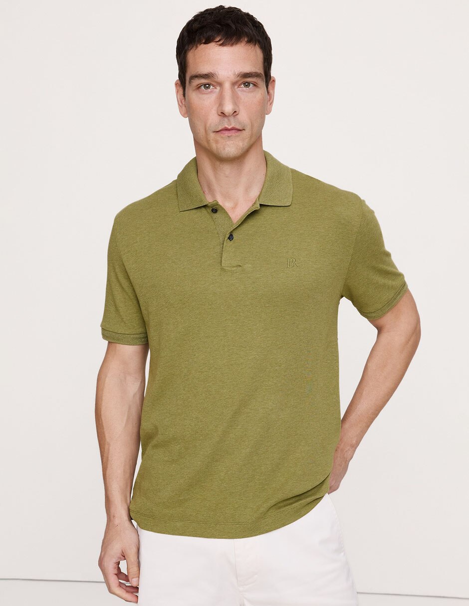 PLAYERA POLO BANANA 000710336 LISO CASU