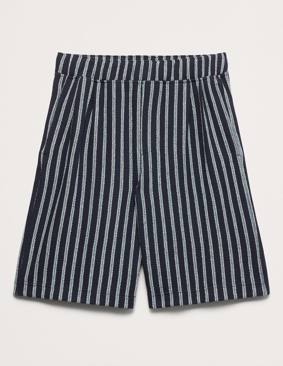 Bermuda a rayas para hombre