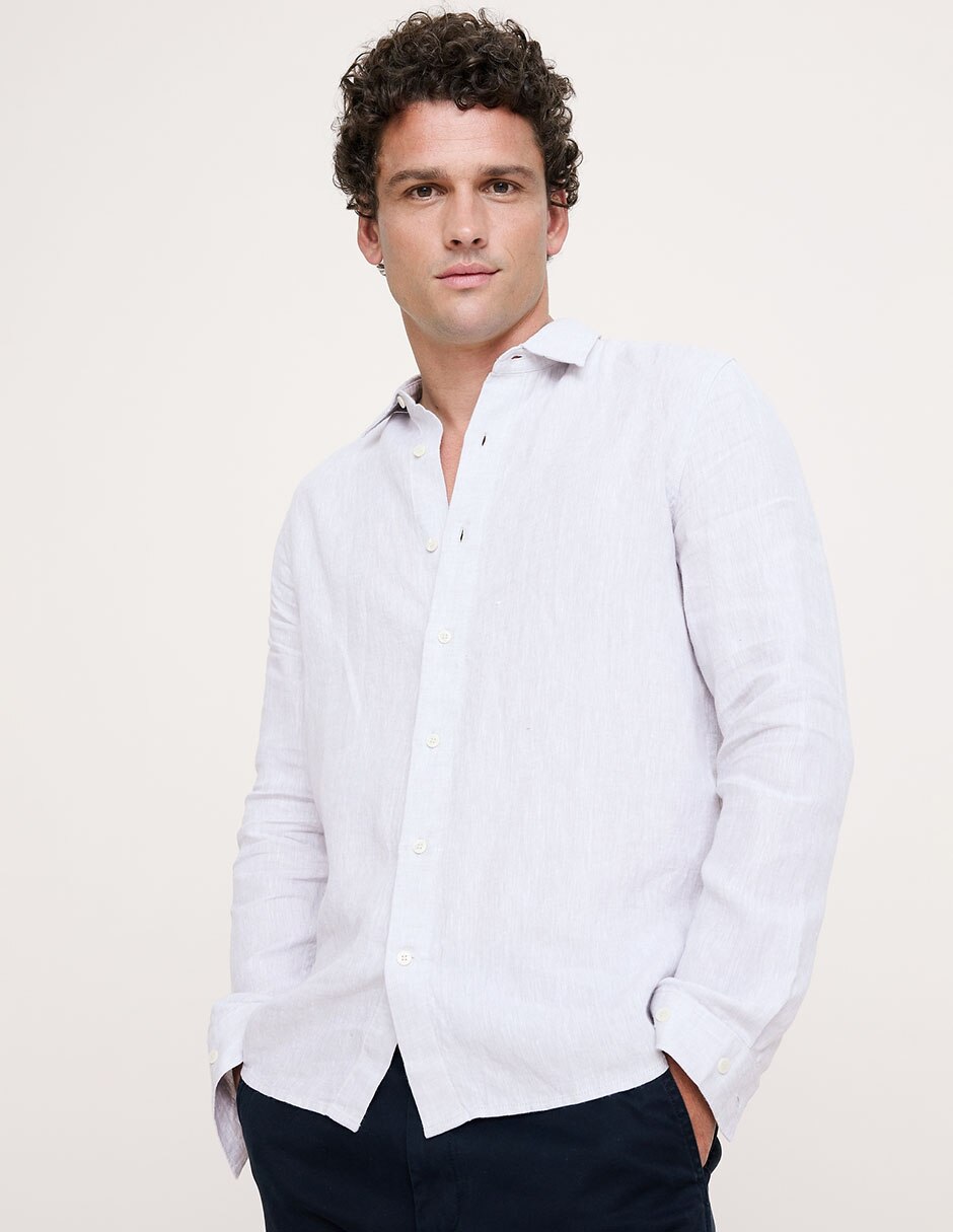 CAMISA BANANA 000893183 REGULAR FIT LIN 1