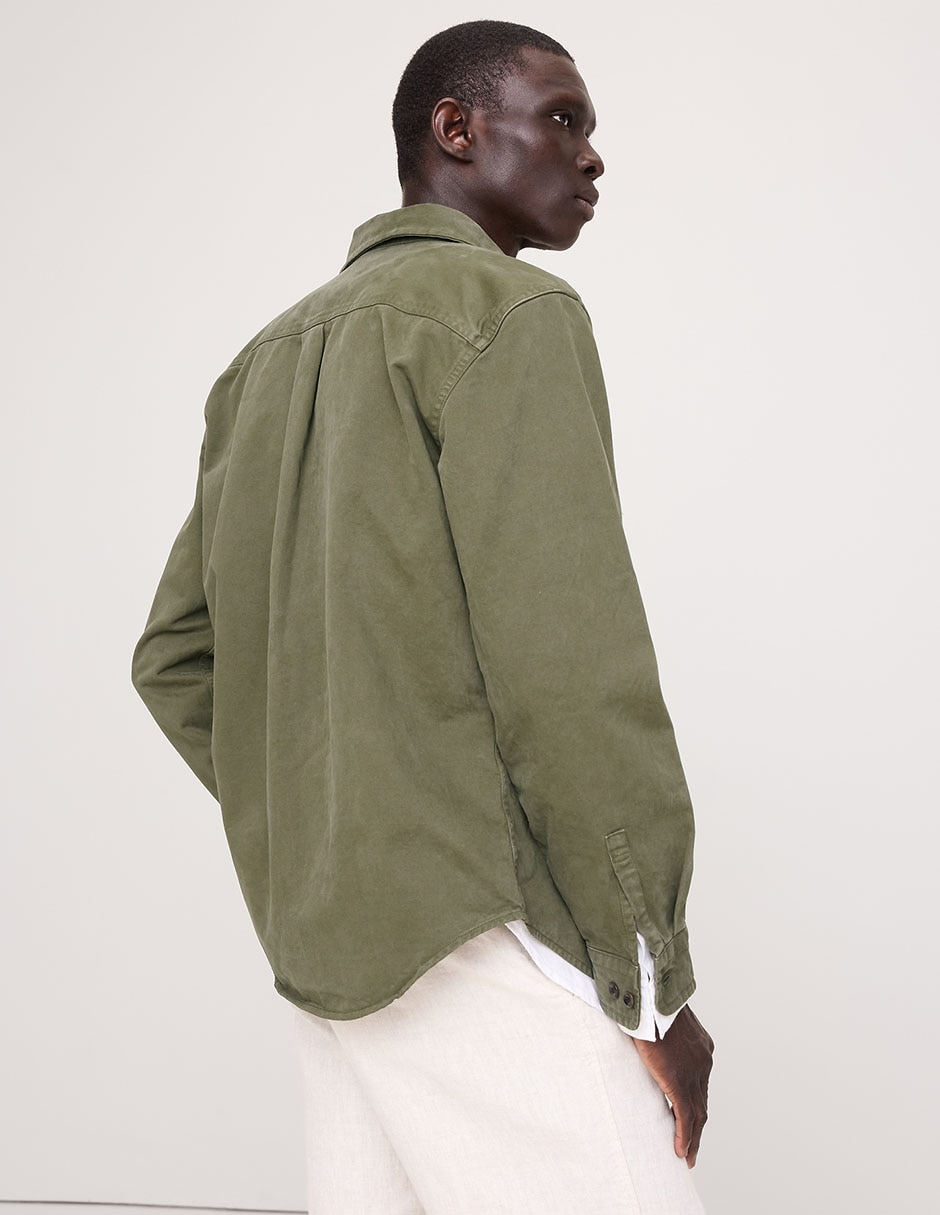 Chamarra casual con bolsillos para hombre