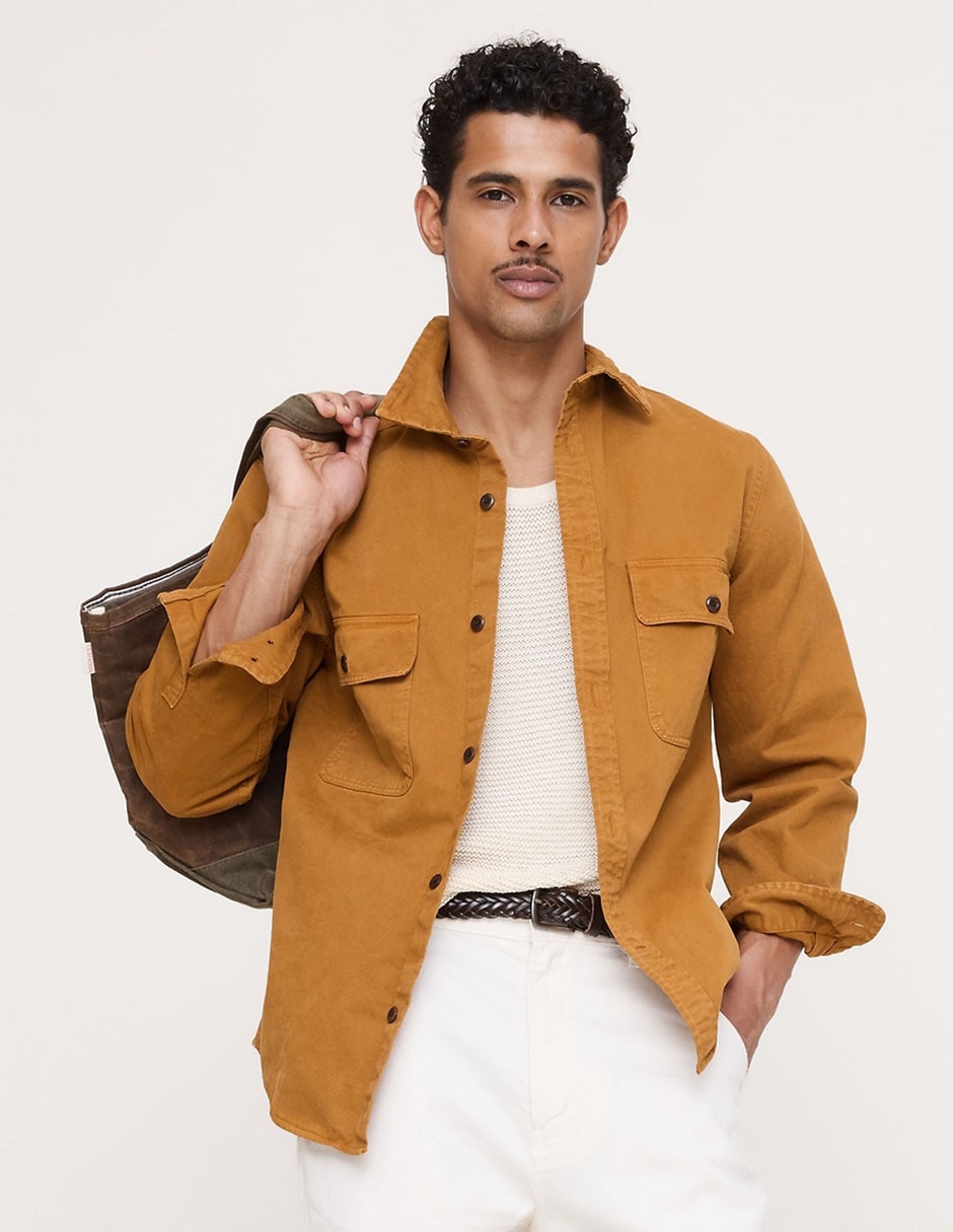 BANANA REPUBLIC Chamarra casual con bolsillos para hombre
