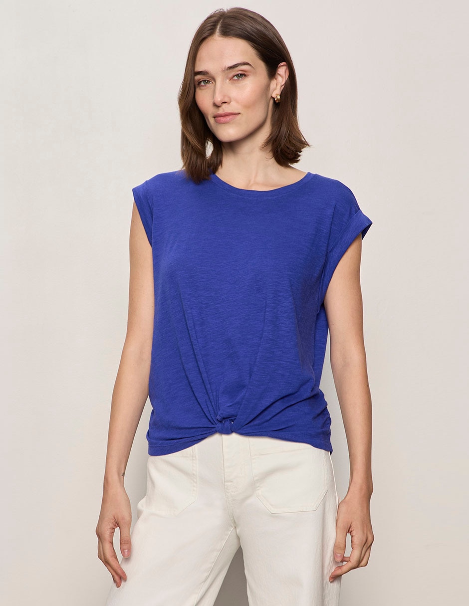 Playera manga corta cuello redondo para mujer 2
