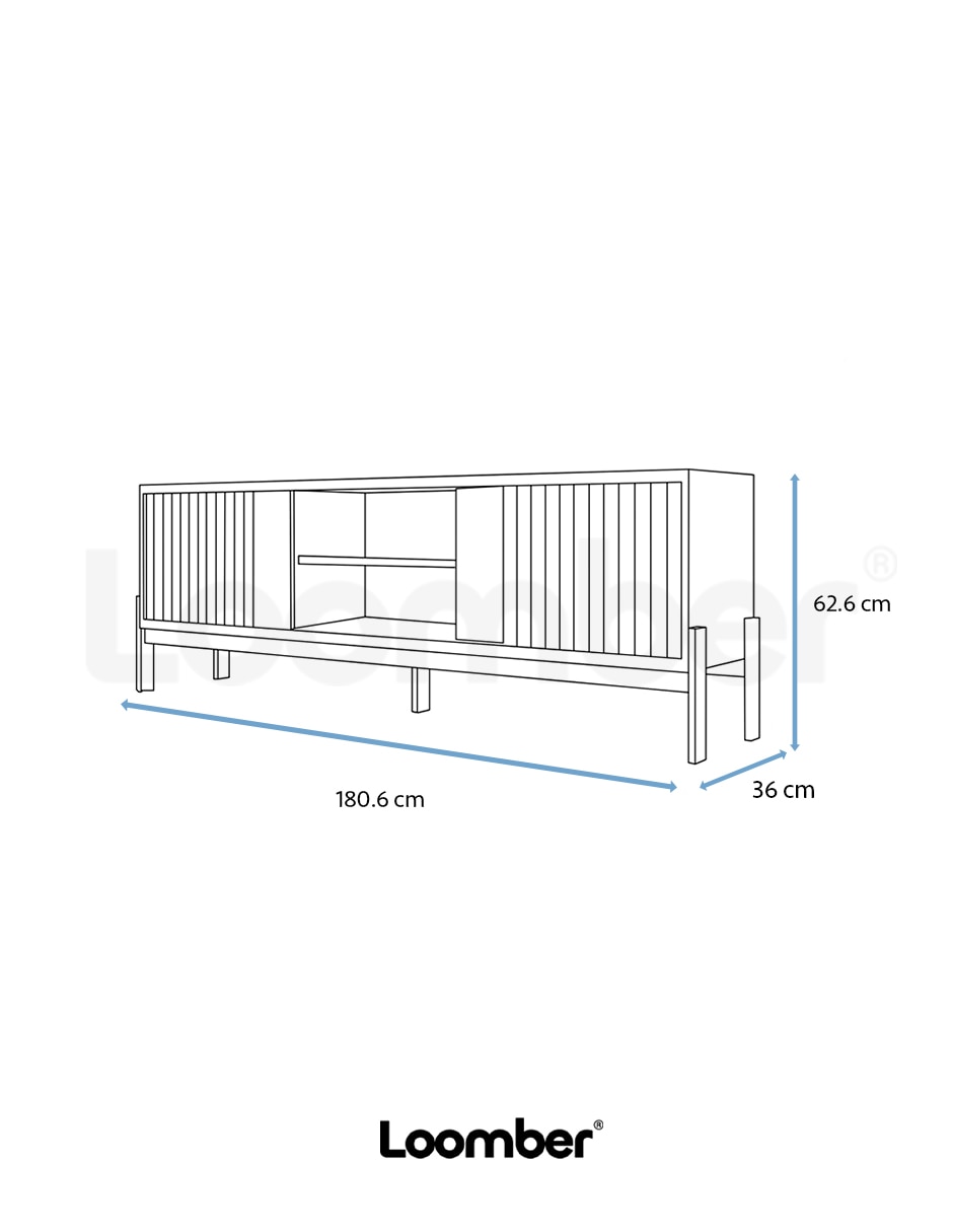 Mueble de tv armable pessoa de madera 9