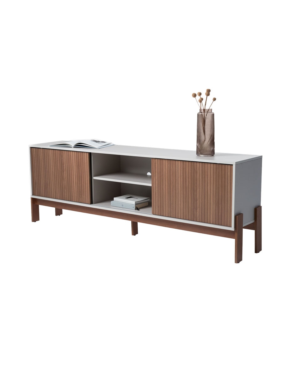 Mueble de tv armable pessoa de madera 6