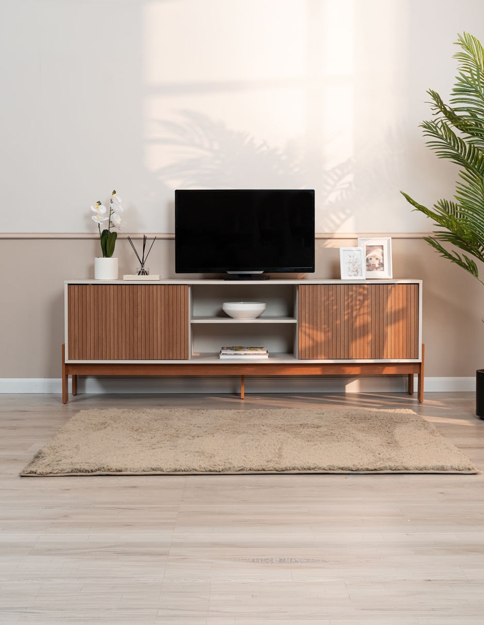 Mueble de tv armable pessoa de madera 7