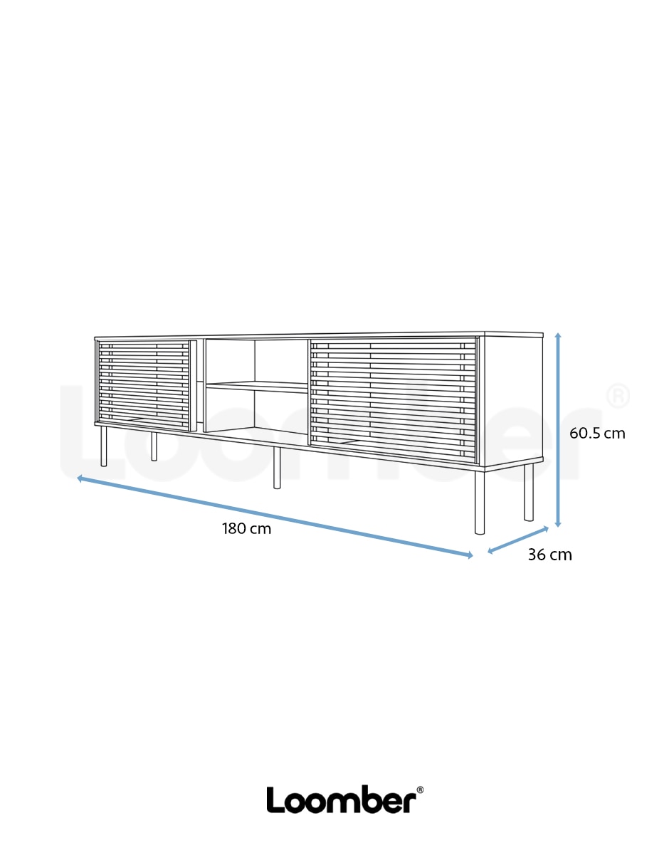 Mueble de tv armable marilia de madera 13