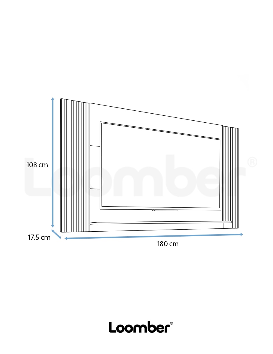 Mueble flotante para tv armable cascavel de madera 9