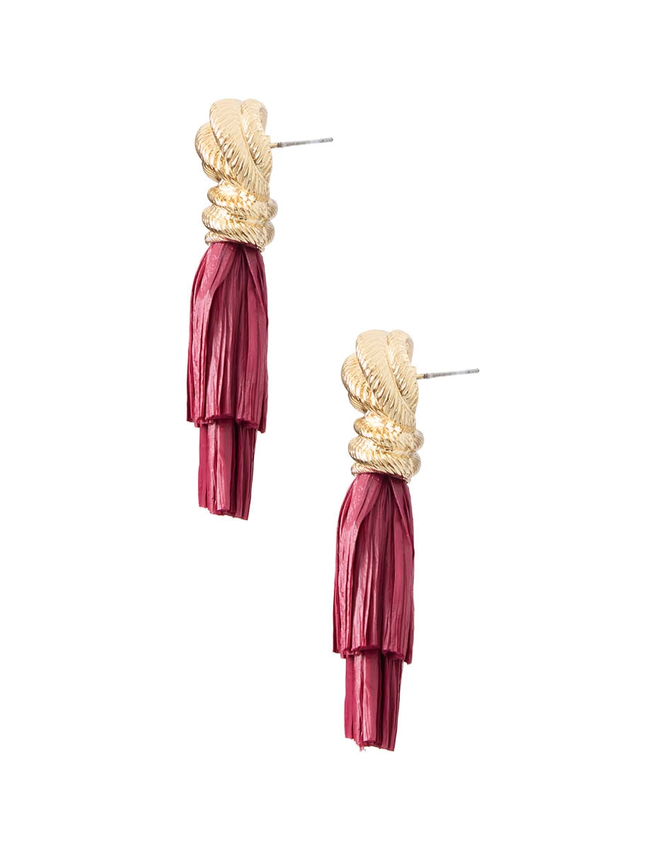 Aretes largos con acabado mate 3