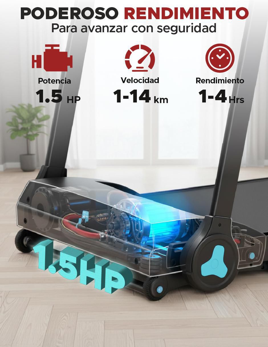 Caminadora profesional Calypso plegable 3