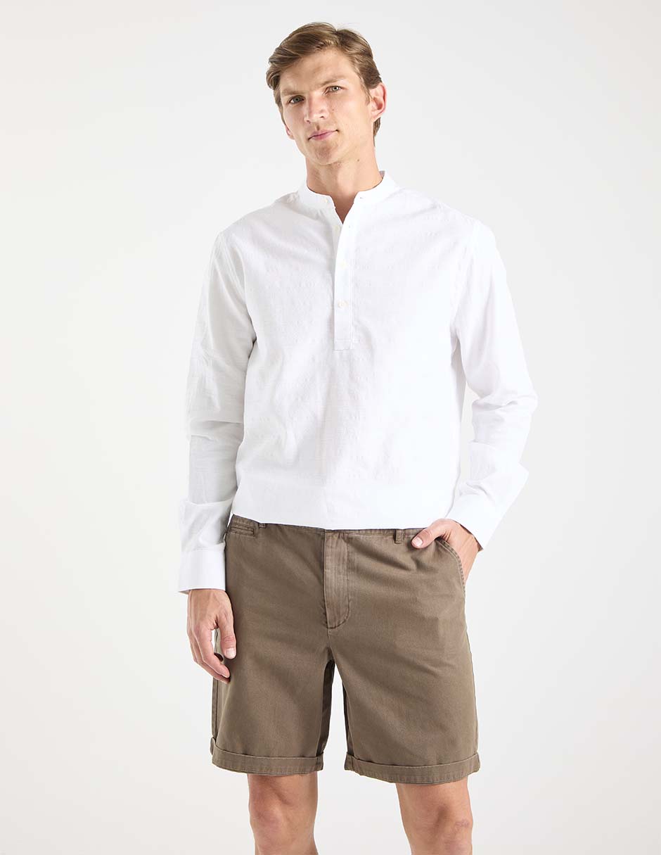 Bermuda de algodón para hombre