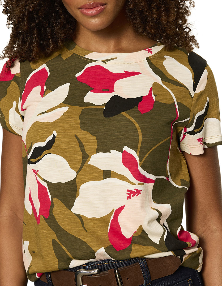 Playera manga corta cuello redondo para mujer 2