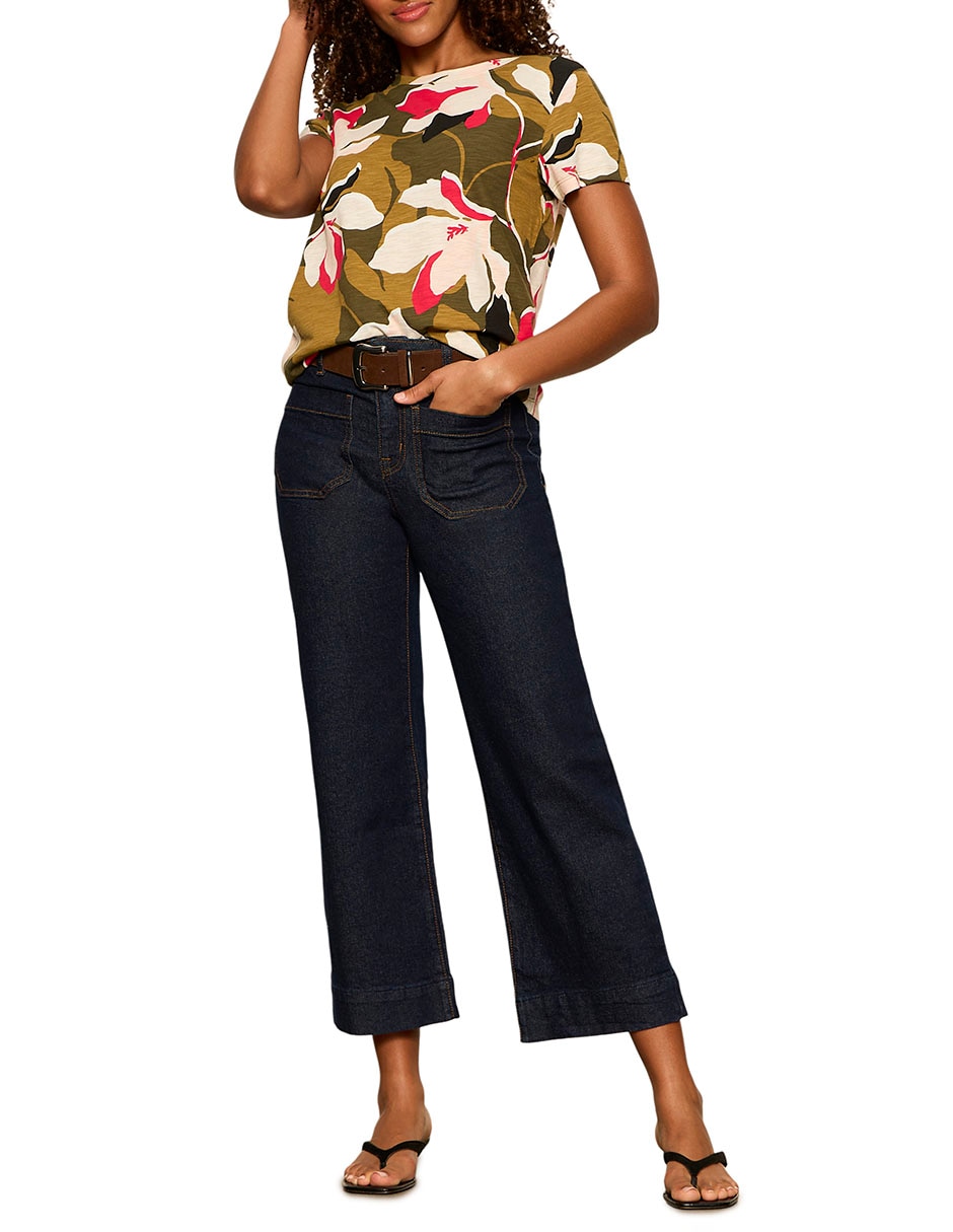Playera manga corta cuello redondo para mujer 3
