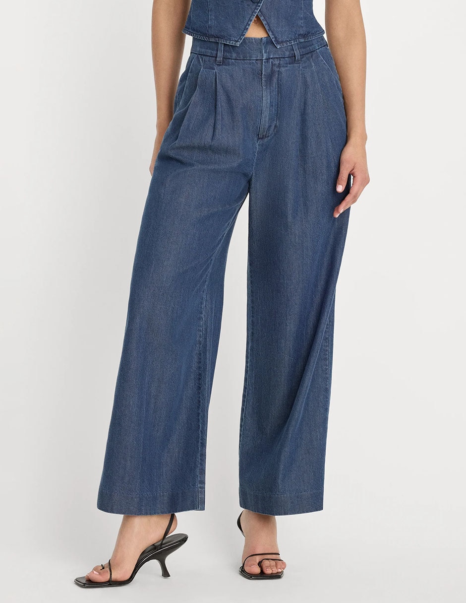 Pantalón coulotte straight para mujer