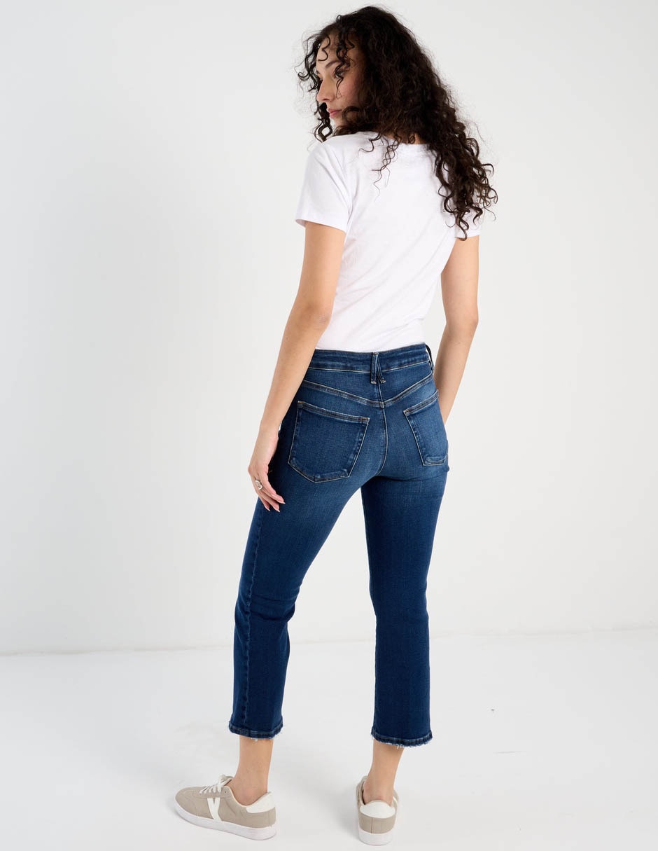Jeans capri straight para mujer 2