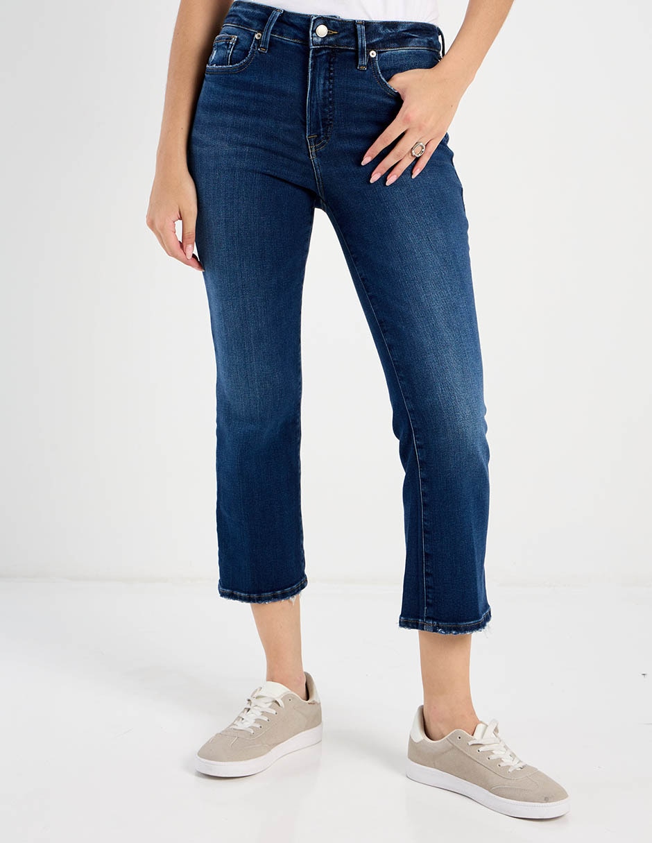 Jeans capri straight para mujer