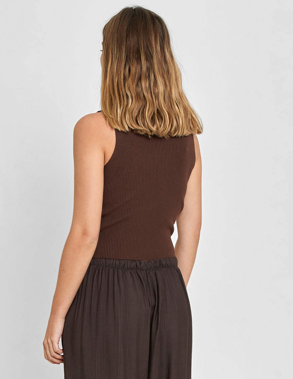Suéter cuello redondo para mujer 2