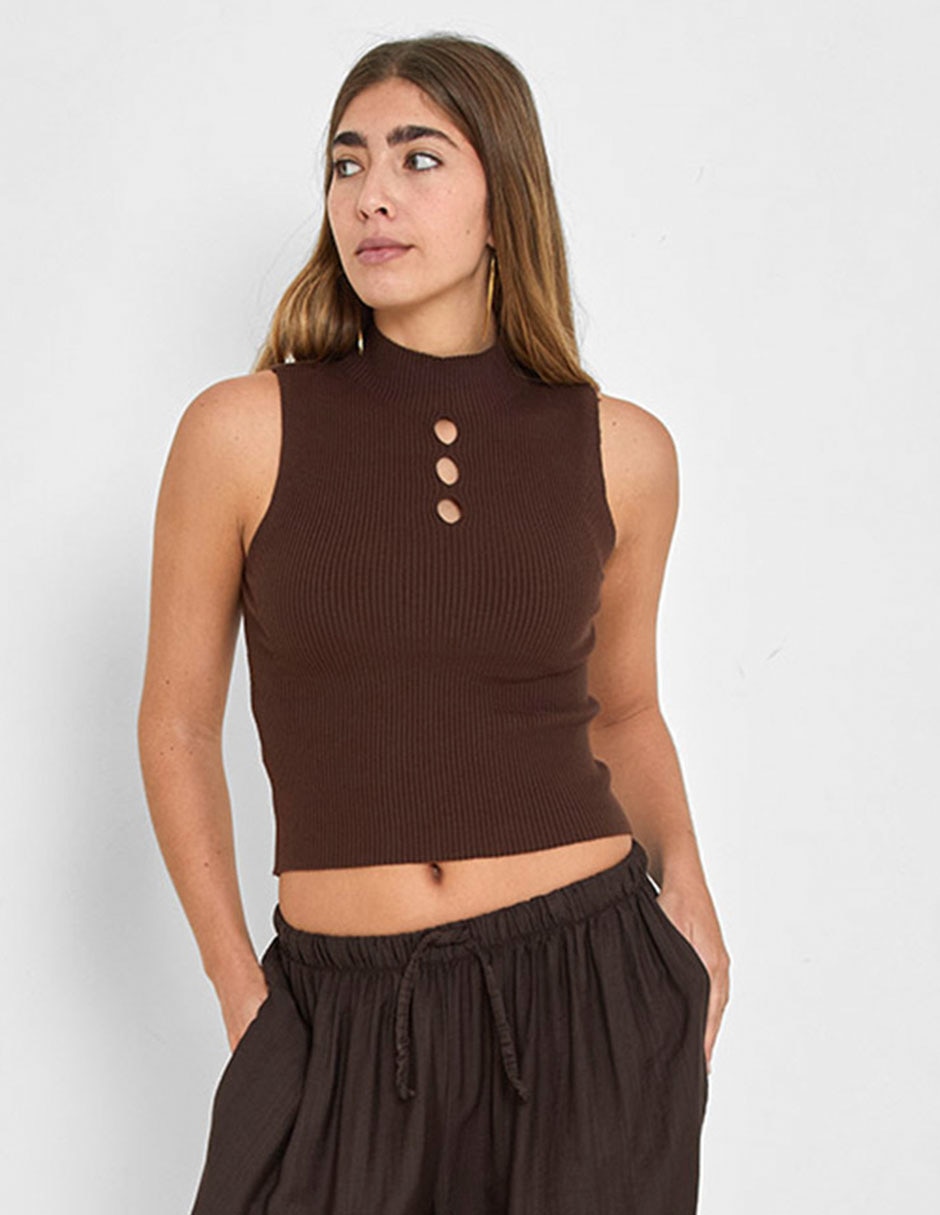 Suéter cuello redondo para mujer 5
