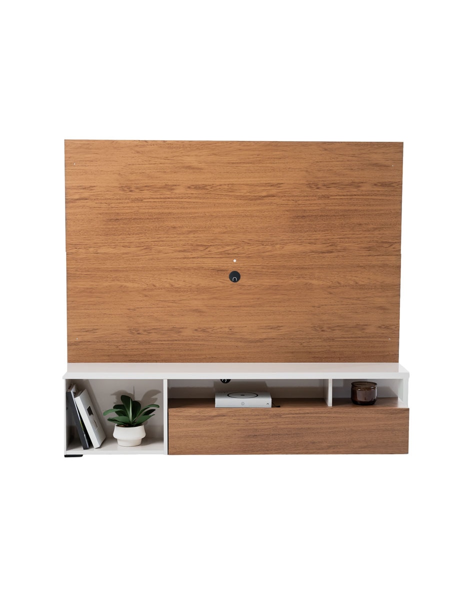 Mueble flotante para tv armable santos de madera 5