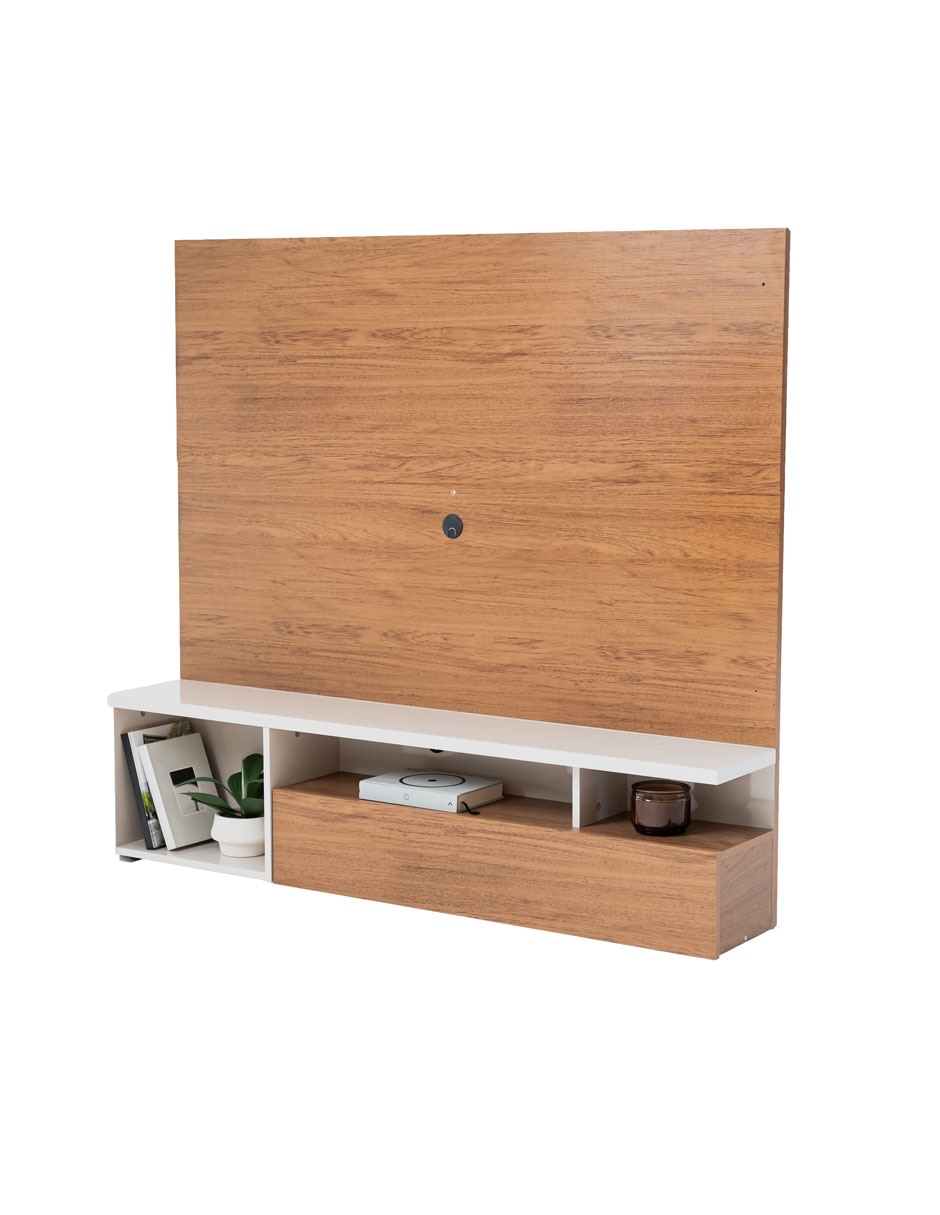 Mueble flotante para tv armable santos de madera