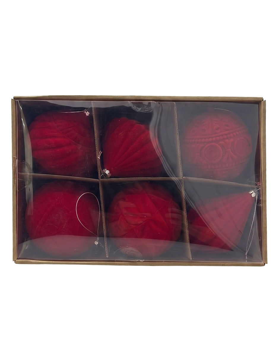 Set esferas navideñas 6 piezas 1