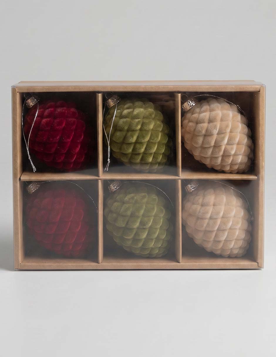 Set de ornamentos navideños piña 1