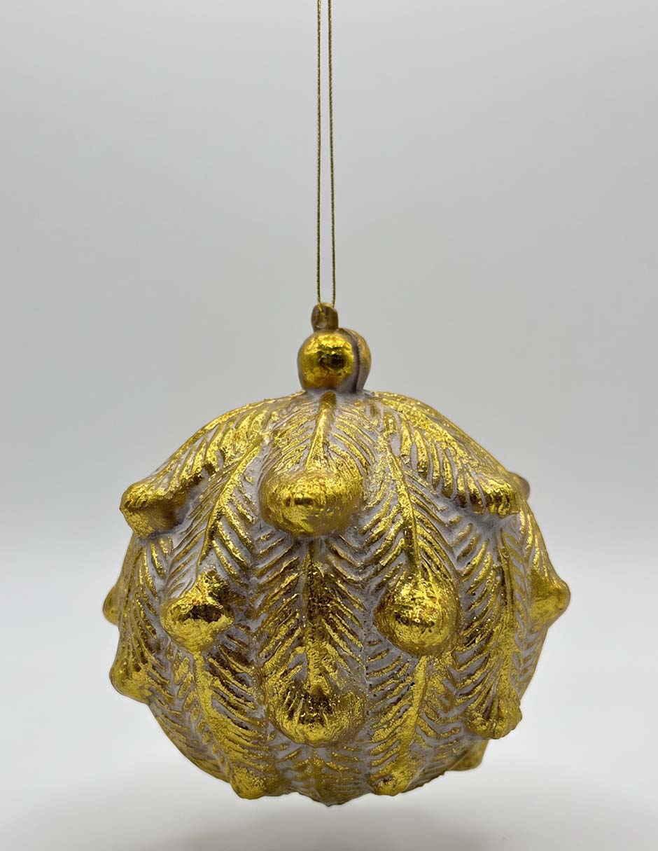 Ornamento navideño redondo Metallic 1