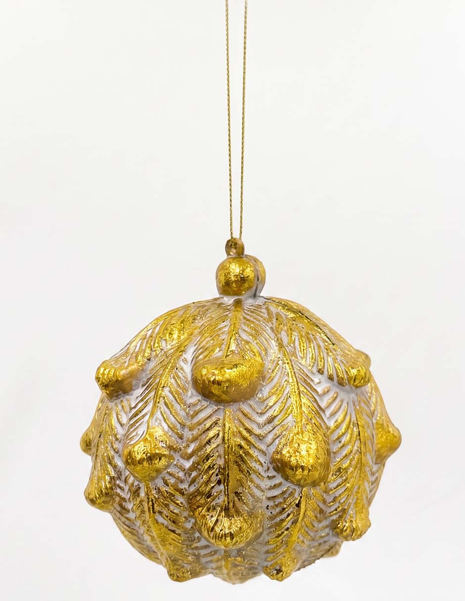 Ornamento navideño redondo Metallic