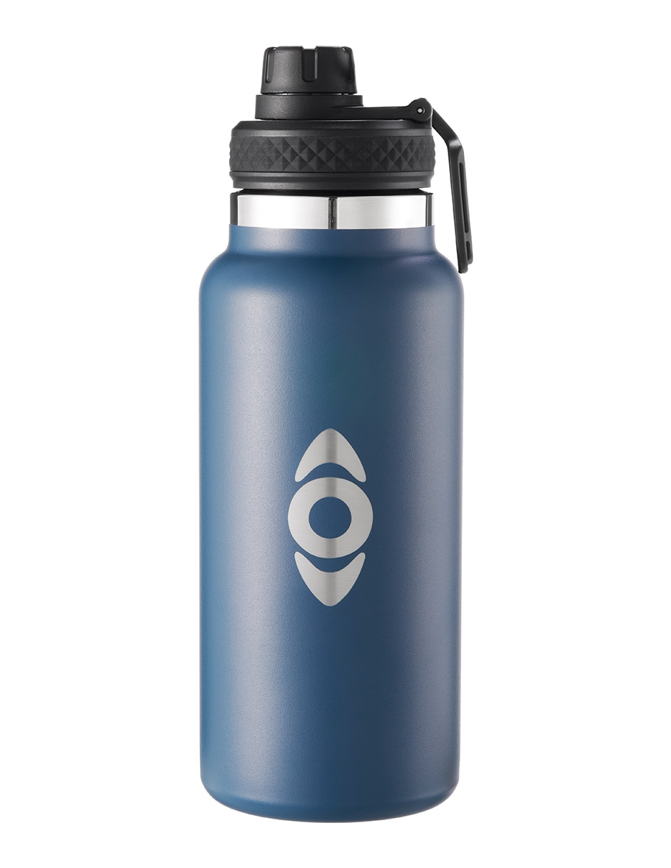Termo Droplet de acero inoxidable con tapa rosca 1 L
