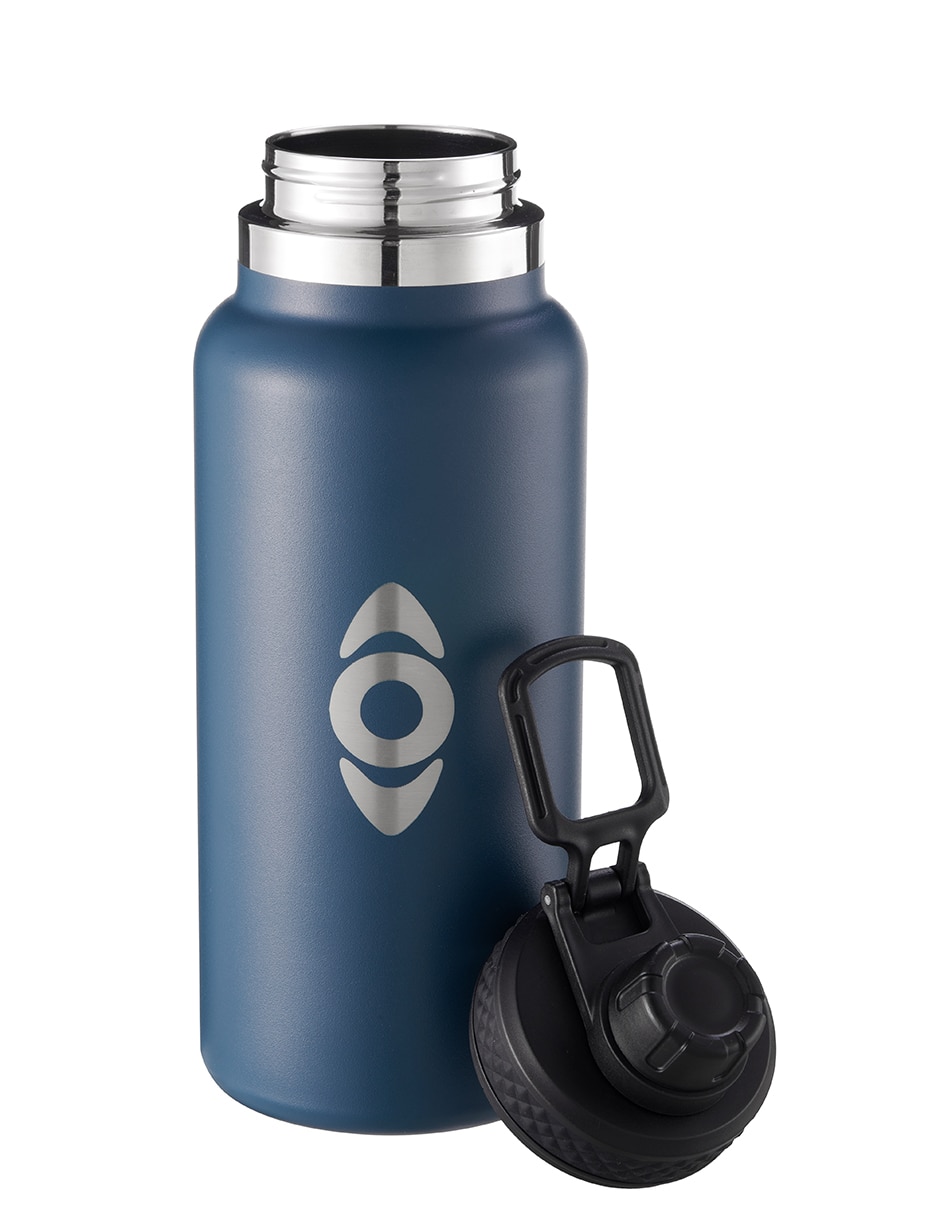 Termo Droplet de acero inoxidable con tapa rosca 1 L
