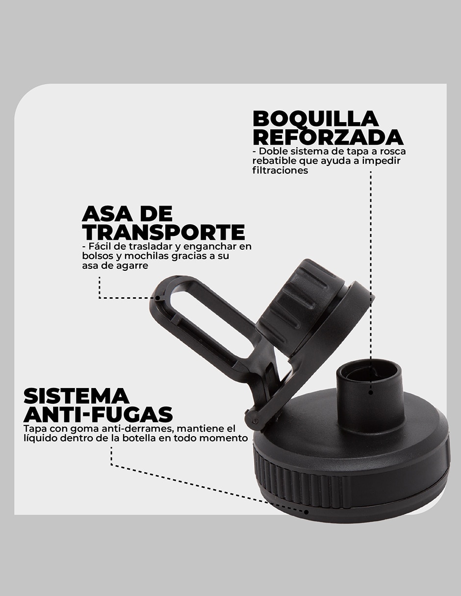 Termo Droplet de acero inoxidable con tapa rosca 1 L