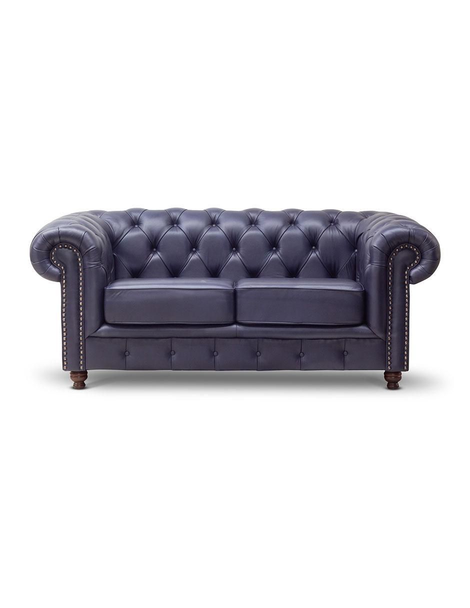 Love seat Chesterfield de piel