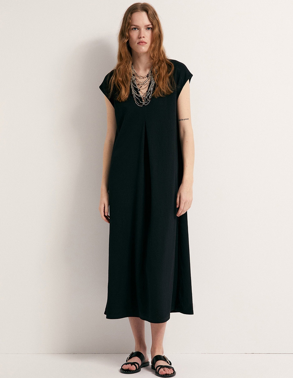 Vestido midi casual para mujer
