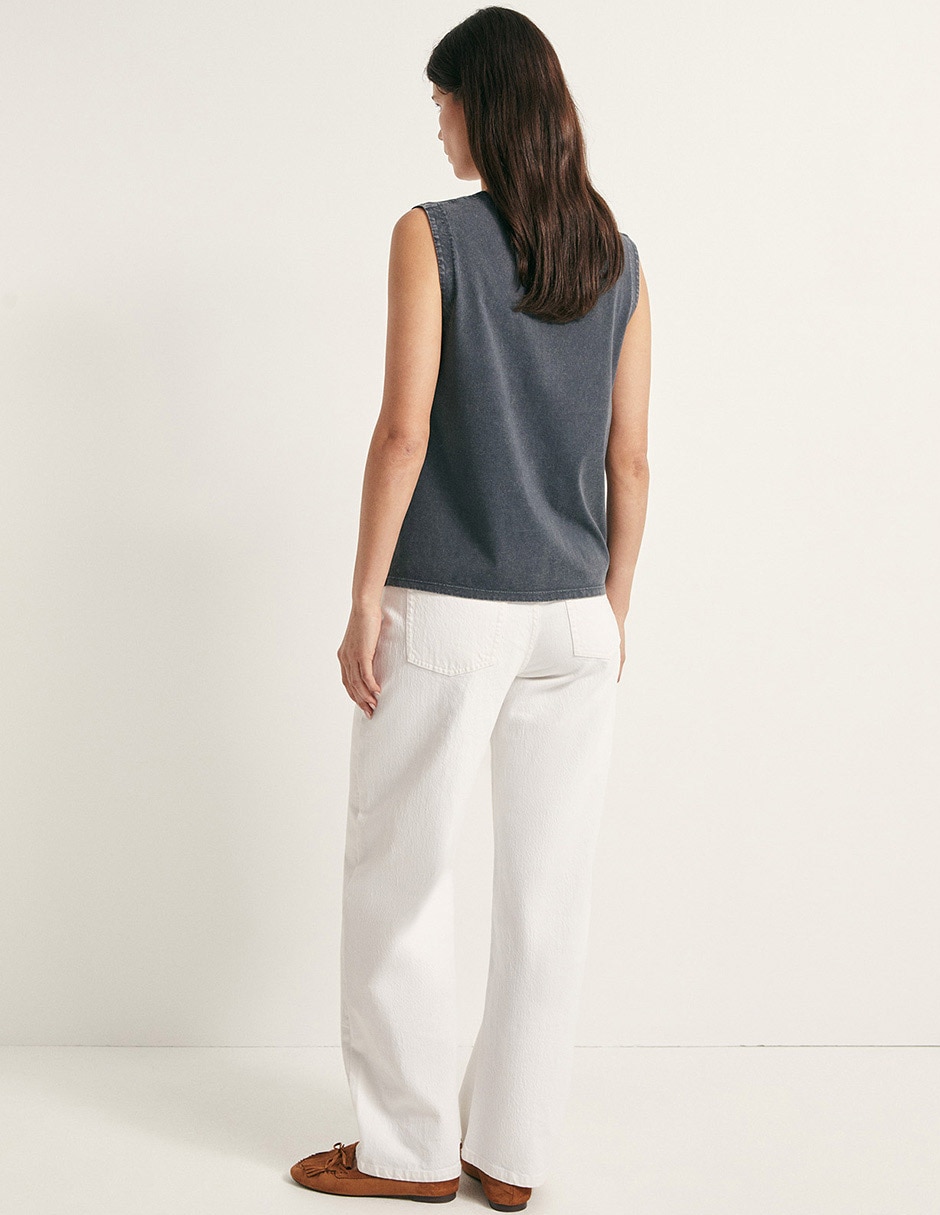 Playera cuello redondo para mujer 3