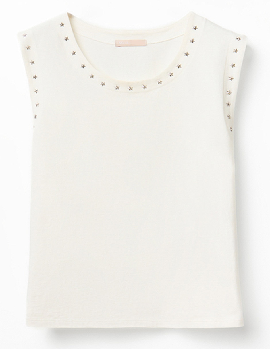 Playera cuello redondo mujer