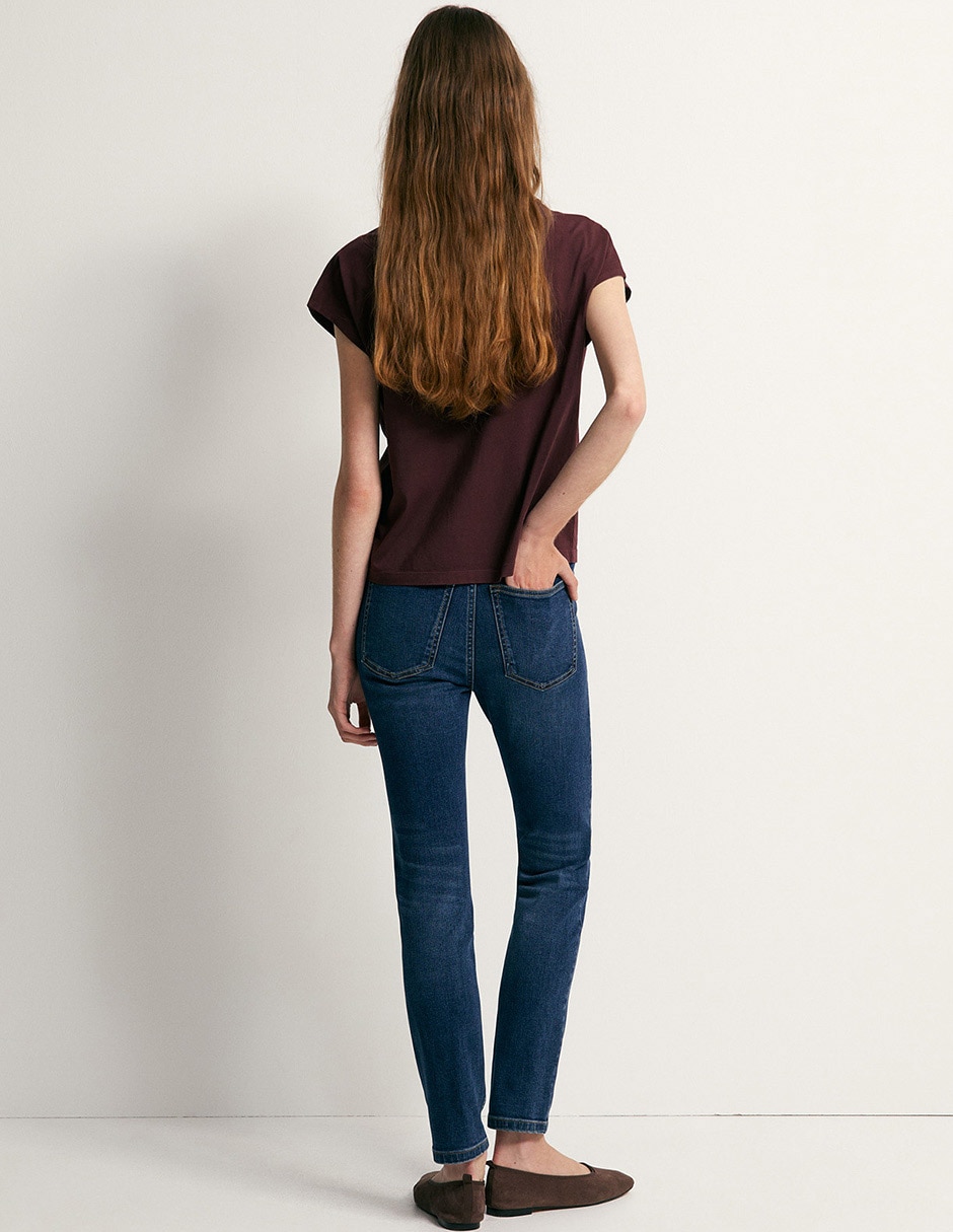 Playera manga corta cuello redondo para mujer 3