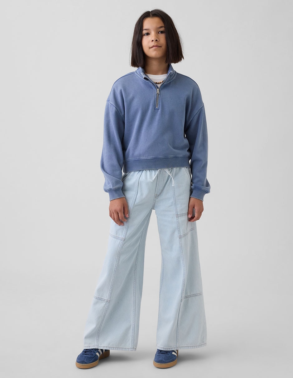 Jeans baggy lavado claro para niña Jeans baggy lavado claro para niña