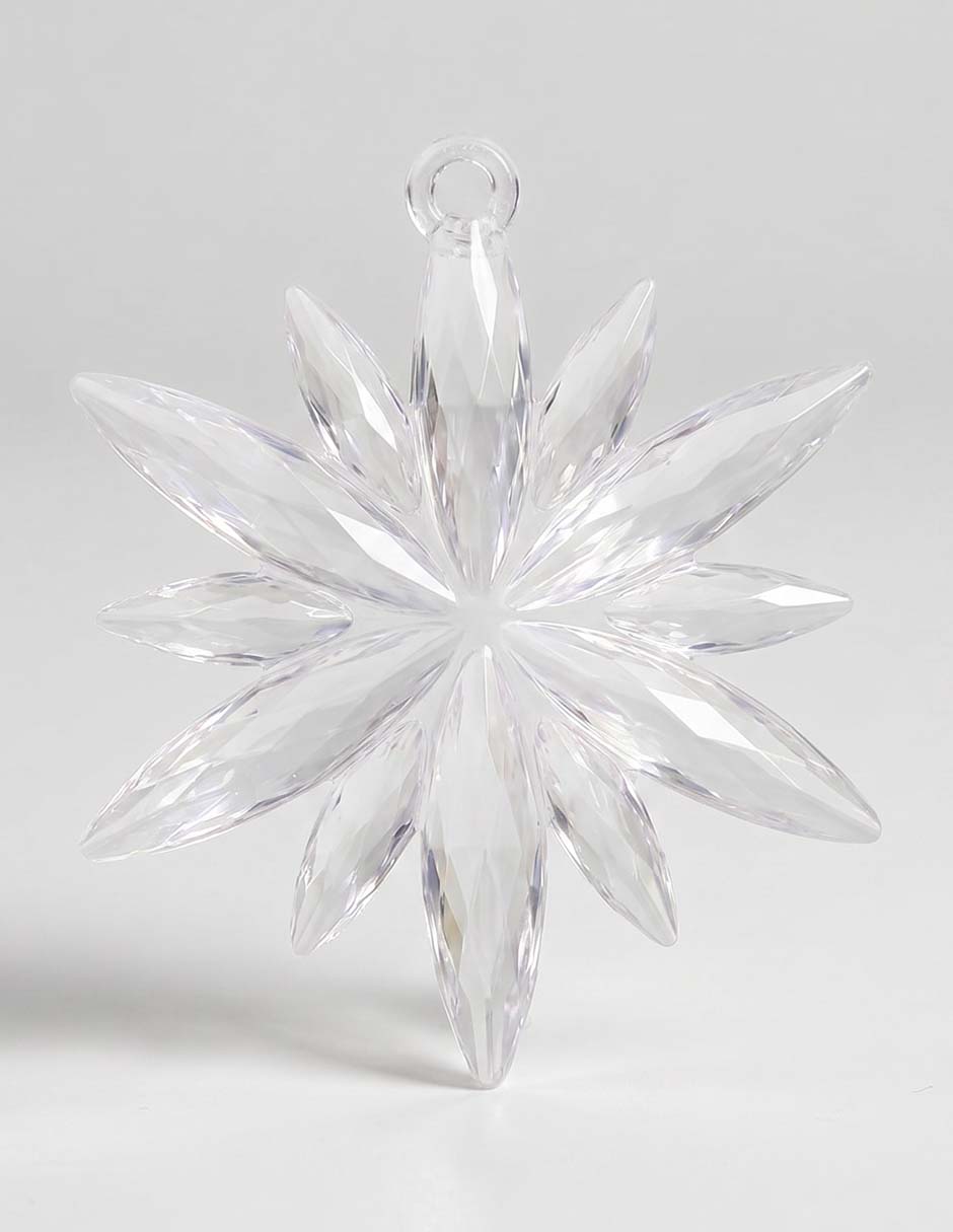 Ornamento navideño copo de nieve 1