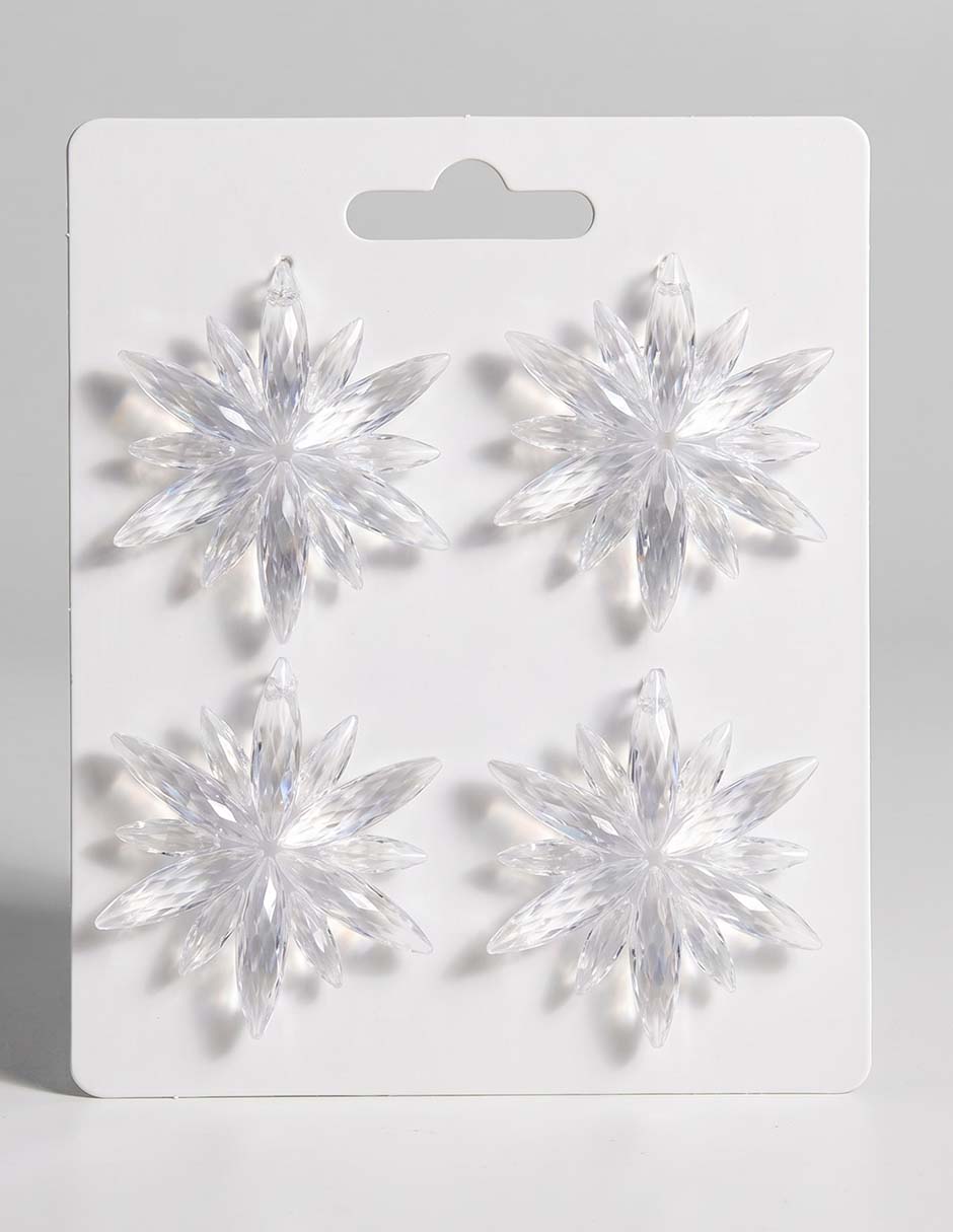 Ornamento navideño copo de nieve 3
