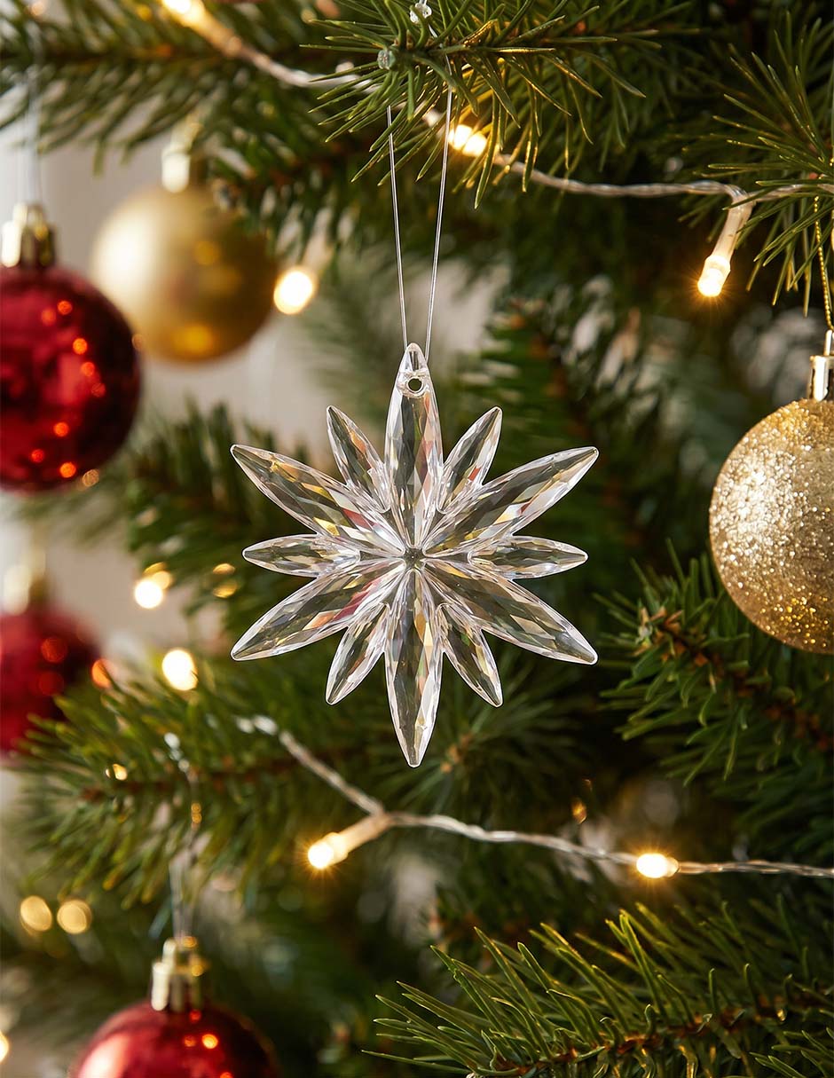 Ornamento navideño copo de nieve 4