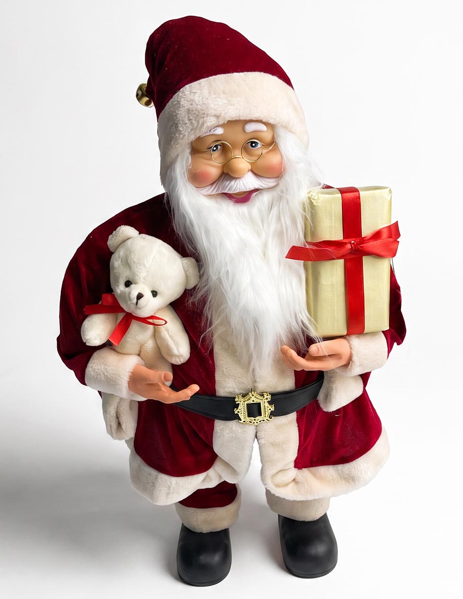 Figura decorativa navideña de santa claus