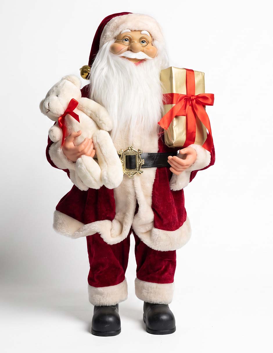 Figura decorativa navideña de santa claus 1
