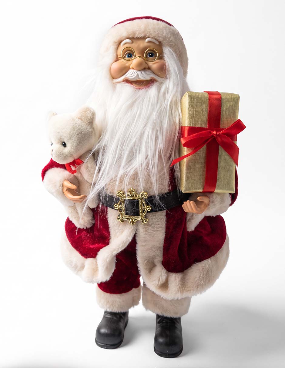 Figura decorativa navideña de santa claus Figura decorativa navideña de santa claus