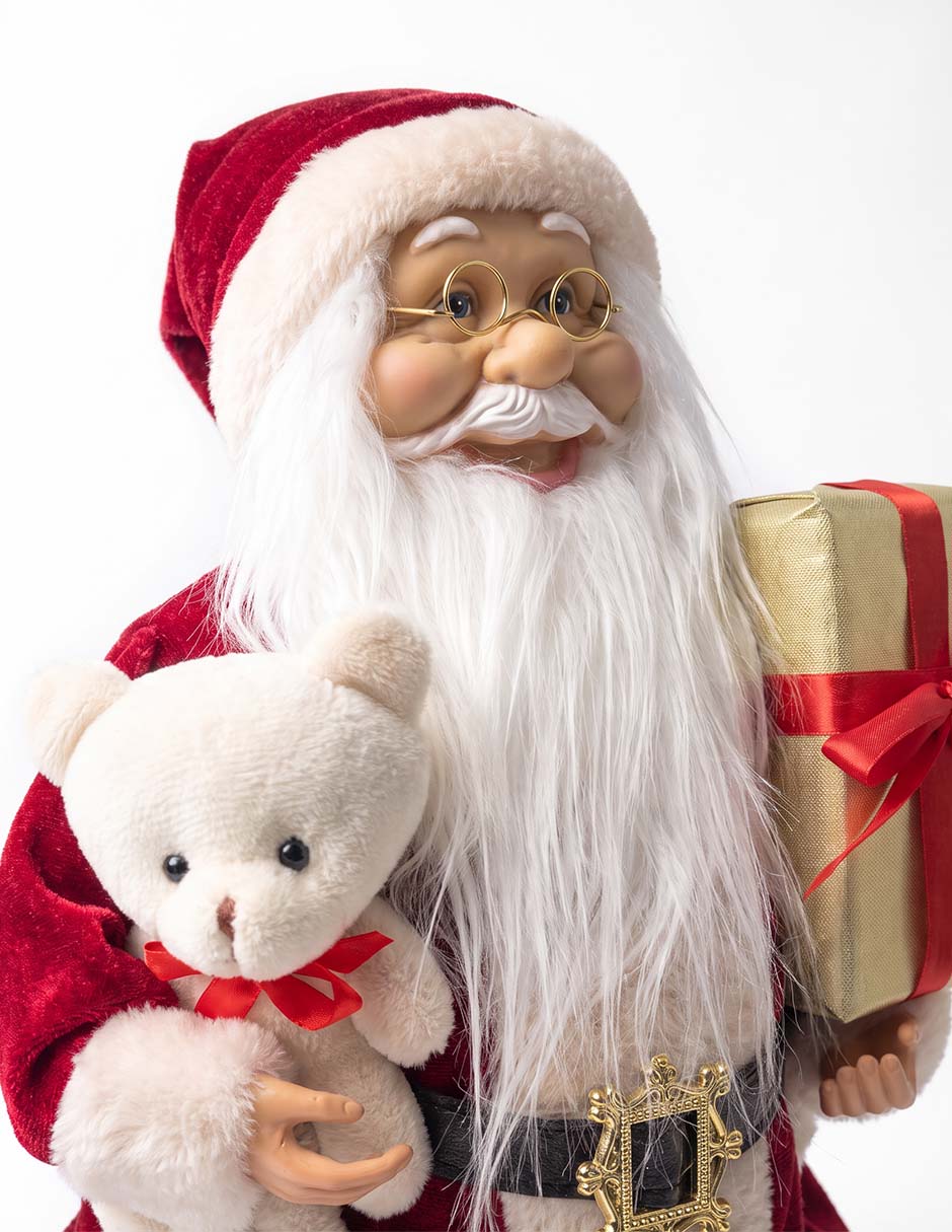Figura decorativa navideña de santa claus