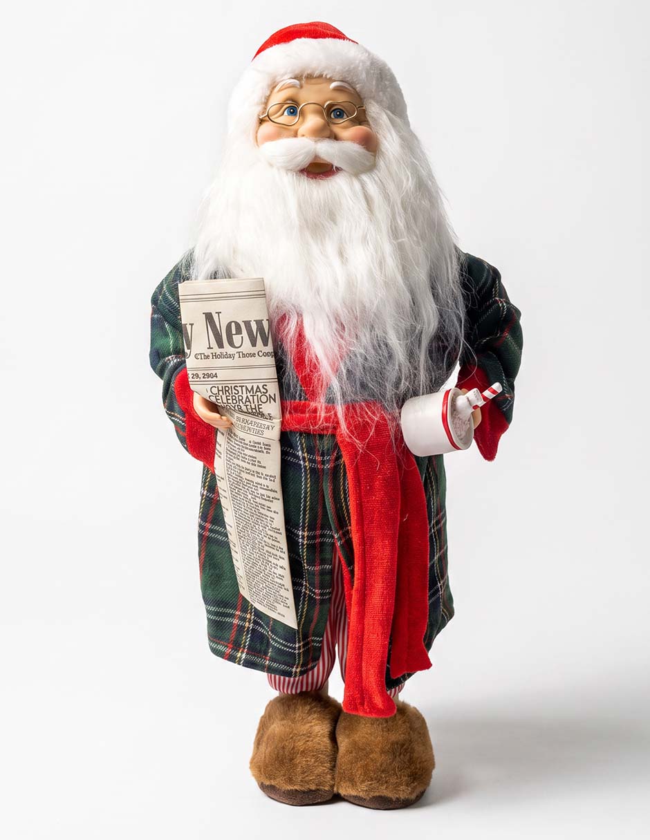 Figura decorativa navideña de santa claus 1