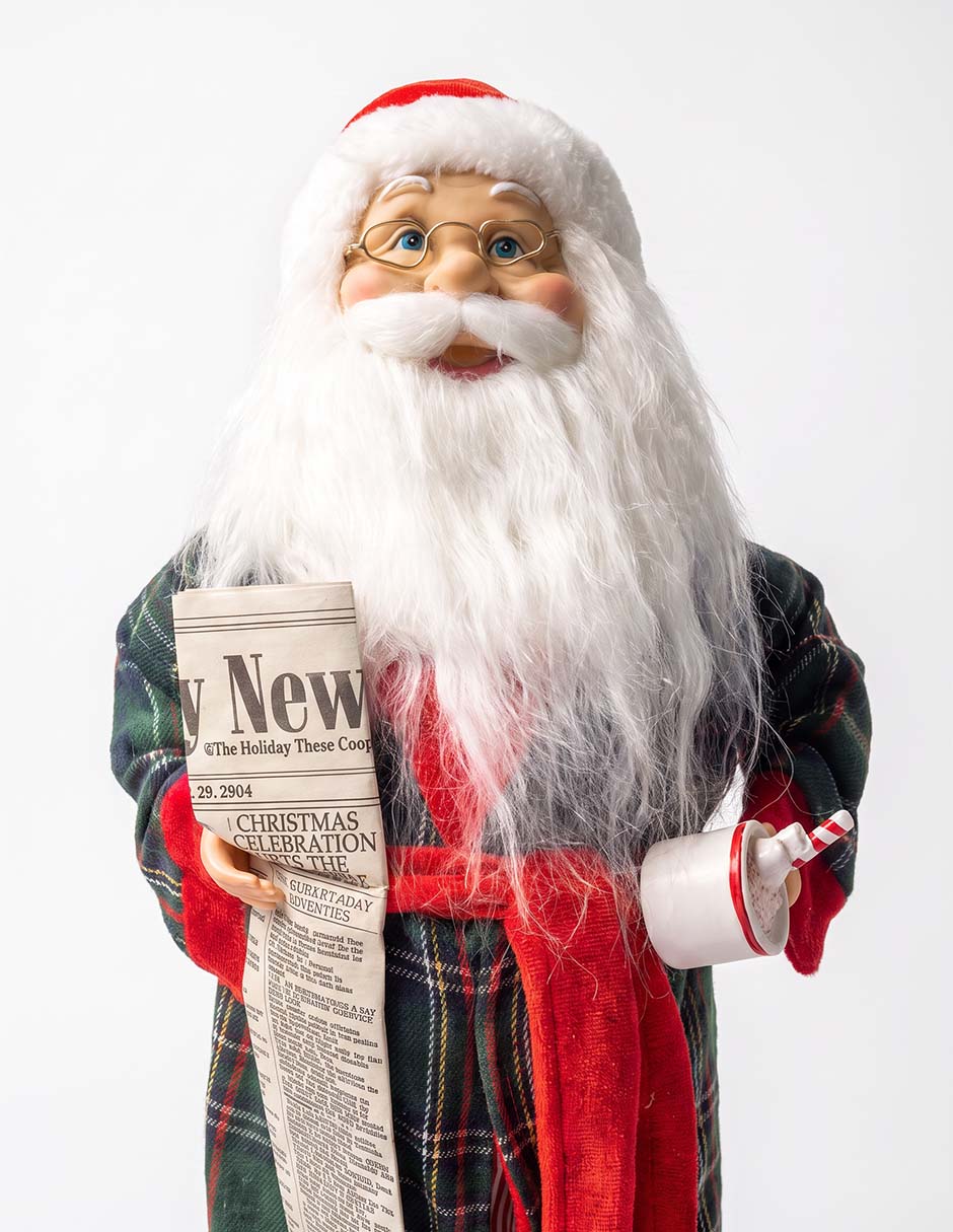 Figura decorativa navideña de santa claus