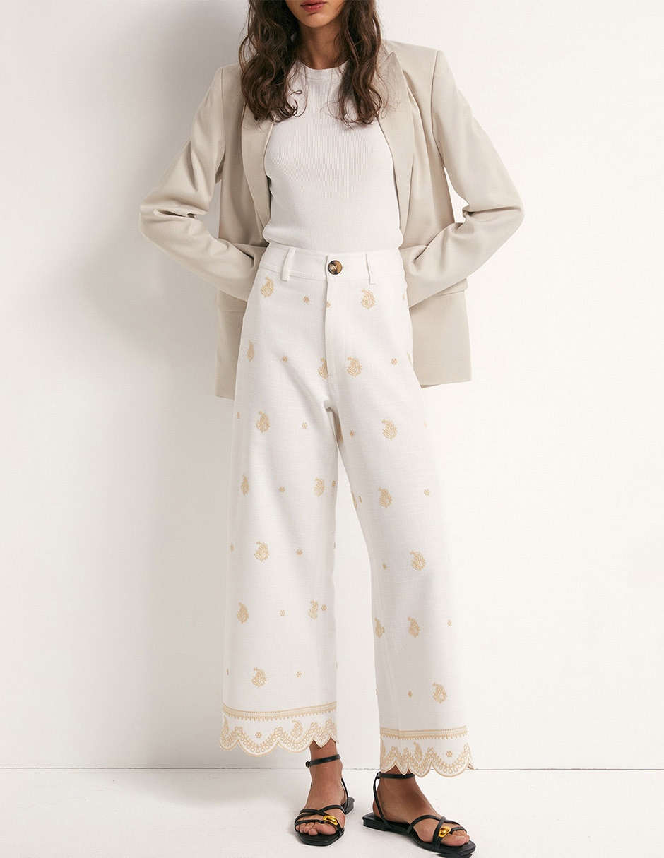 Pantalón regular para mujer