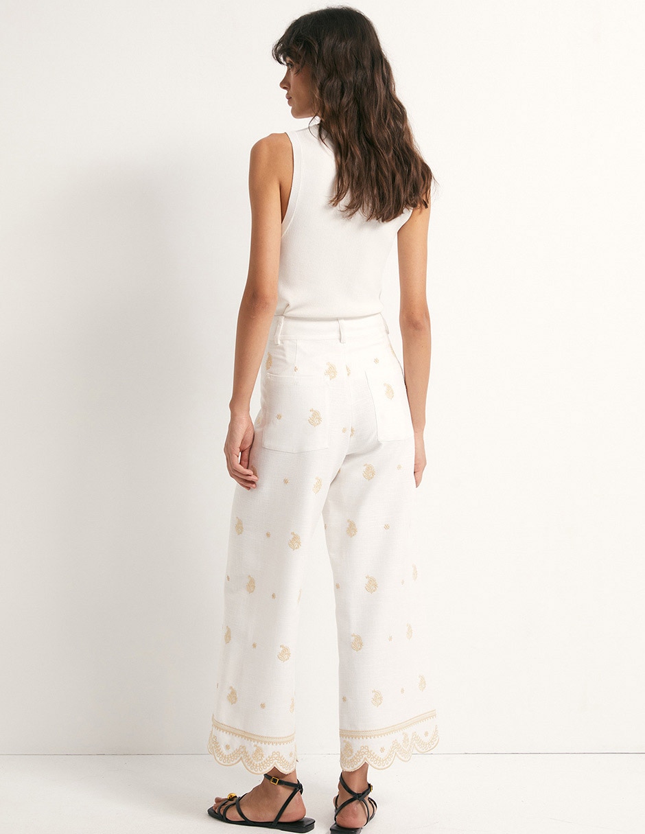 Pantalón regular para mujer