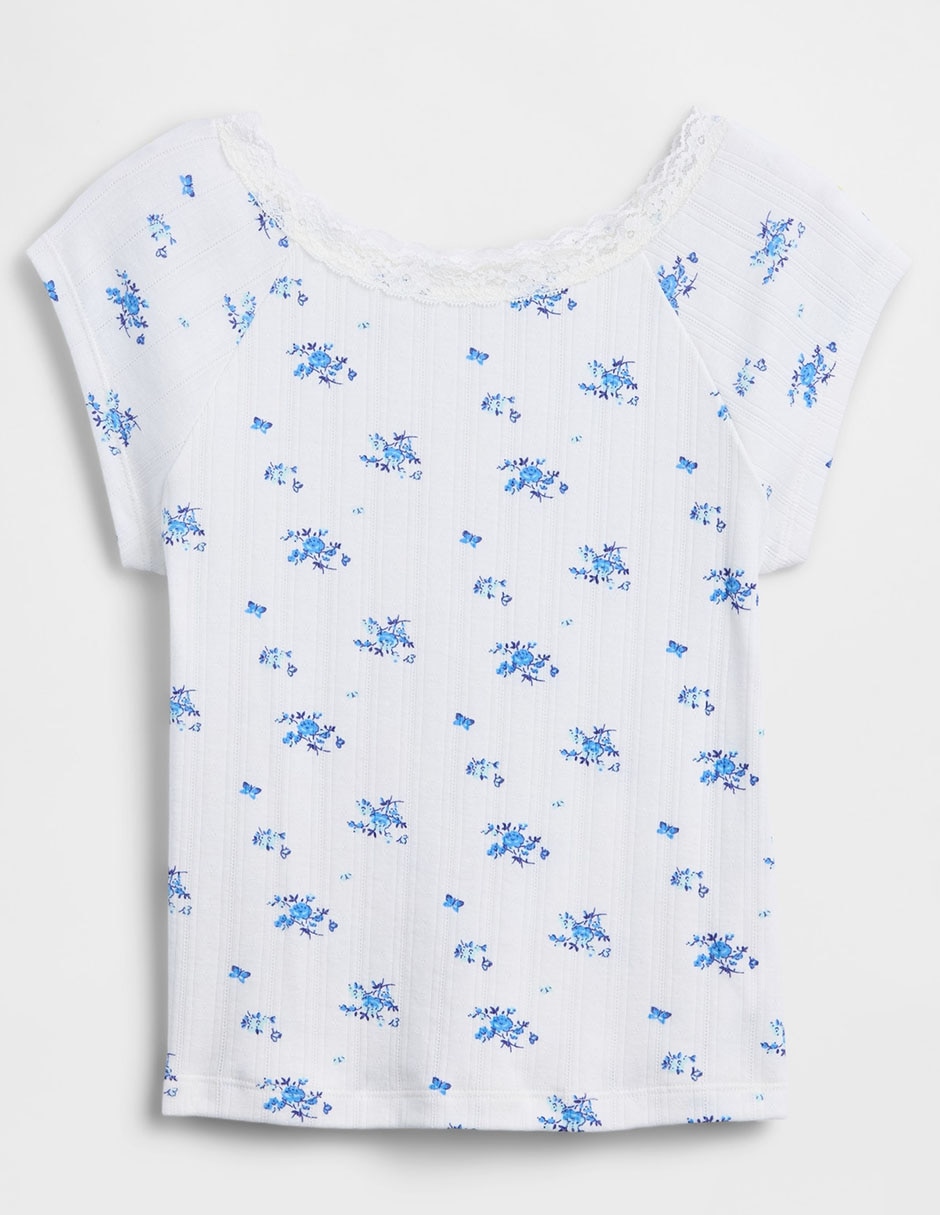Playera manga corta para niña Playera manga corta para niña
