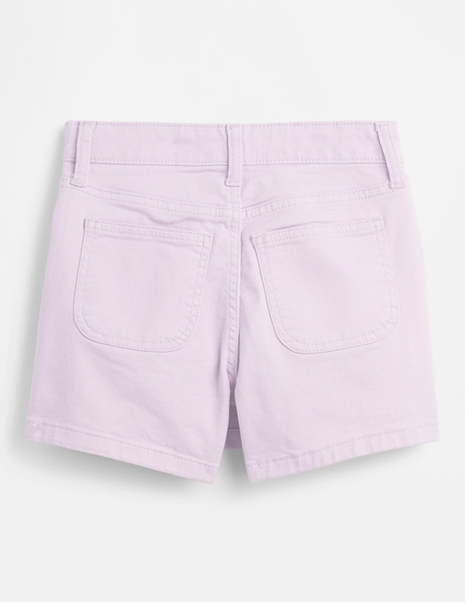 Falda short de mezclilla para niña